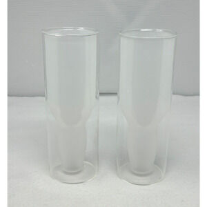 2x Highwave Australian Double Wall Insulated Frosted 16 Oz Beer Glass